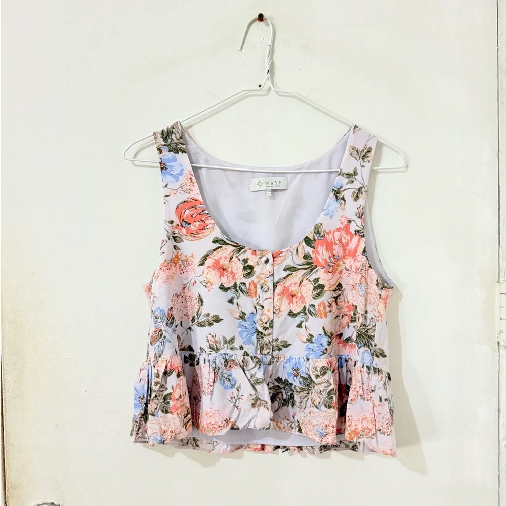 Wayf Floral Tank Top - Picture 1 of 3